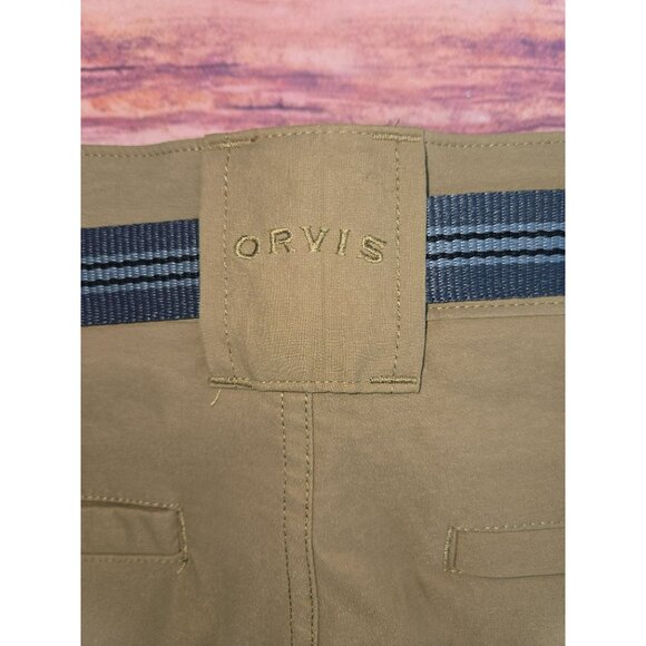 Orvis Mens Cargo Shorts With Belt 40 Beige Nylon/Spandex - Picture 5 of 8